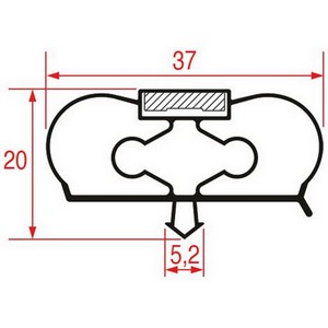 Joint  encastrer 1351x631 mmPIECE D'ORIGINE 