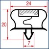 Joint  encastere 620x416 mm PIECE D'ORIGINE 