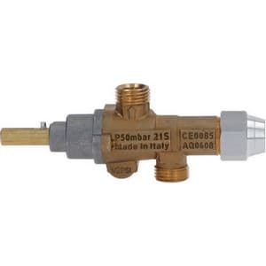 robinet gaz Ascaso CJE182 7988B-33 type 21S vis by-pass  0mm entre gaz M16x1,5 tube  10mm PIECE D'ORIGINE