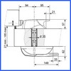 Fermeture de porte FRENOX 00431XX115-14  B00KI107 de chambre froide poignée coudée  ép. 67-155 mm avec serrure 431 PIECE D'ORIGINE