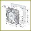 Ventilateur AFINOX 74845091 92 x 92 x 25 mm 230 V PIECE D'ORIGINE