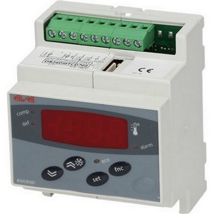 Régulateur électronique ELIWELL EWDR981 modèle DR26DI0TCD700 dimensions de montage 70x85mm