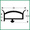 Joint de porte de chambre froide  clipser