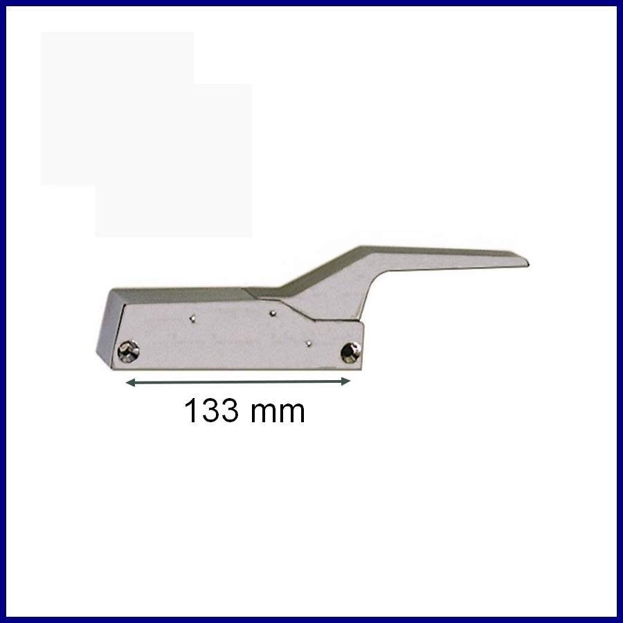 Fermeture pour porte de frigo BONNET 71261E CM.675 791 entraxe 133 mm  poignée coudée PIÈCE D'ORIGINE