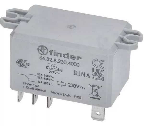 Relais Finder 66.82.8.230.4000 230V 30A puissance