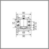 Fermeture de chambre froide 1221 FERMOD 0122102D 1221.02avec clé serrure multipoints butée à droite