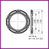 Cale d'épaisseur de fermeture de porte  de frigo STUV série 3.31.2796.0  10 mm