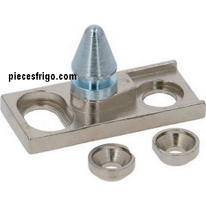 Gâche avec tourillon de fermeture pour porte de frigo RAHRBACH 6186 