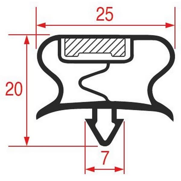 Joint à encastrer ASCASO  BU.735 1058 - 2600 mm PIECE D'ORIGINE