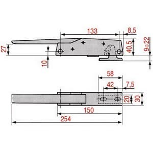 Fermeture FERMOD 0079001 0079001-14  790.01 droite gauche 790 CRPIECE D'ORIGINE