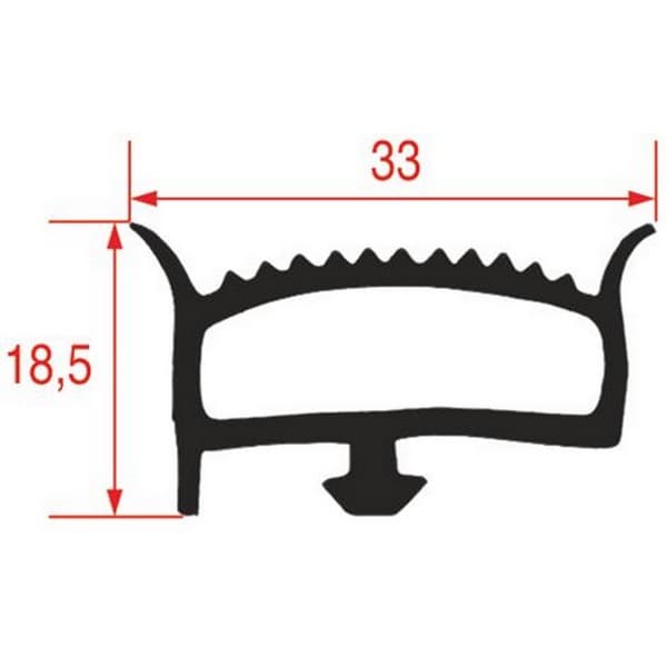 Joint pour cellule  SURFRIGO profil 9779 de 6m PIECE D'ORIGINE