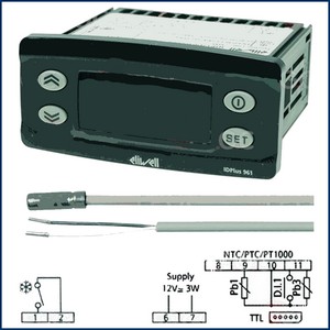 Thermostat électronique 1 inverseur Eliwell IDplus 961 230V