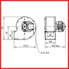 Ventilateur centrifuge CORECO 6021050046 sortie d'air 108*50 mm PIECE D'ORIGINE