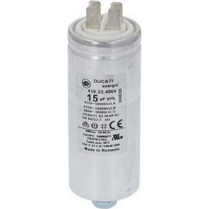 Condensateur de dmarrage DUCATI 41633.4064   15 F avec cosses PICES D'ORIGINE
