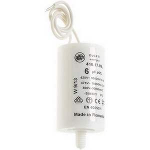 Condensateur de dmarrage DUCATI 41617.0946  6 F avec fils PIECE D'ORIGINE