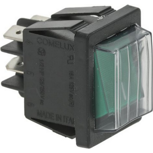 Interrupteur EPMS1260049 1260337 LF3319012  bipolaire vert avec marquage I O étanche PIECE D'ORIGINE