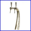 Colonne bronze poli Triestre pour pompe  bire avec 2 conduits