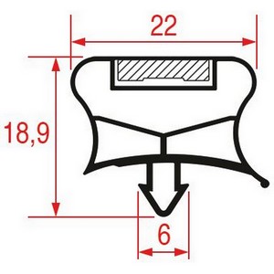 Joint   encastrer magntique 585x415 mm ALPENINOX  PIECE D'ORIGINE