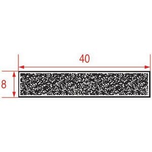 joint en mousse noire 40x8 mm- 12m PIECE D'ORIGINE