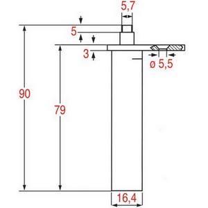 Charnière FAJOTA DB.820-3 PIECE D'ORIGINE