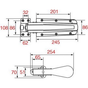Fermeture 55 UNIVERSEL sans serrure PIECE D'ORIGINE