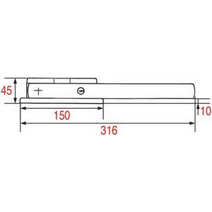 Fermeture 1221 FERMOD 0122102D 1221.02  droite 3 points  PIECE D'ORIGINE