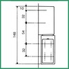 Charnière de chambre froide  FRIGINOX  hauteur 148 mm avec fermeture automatique PIECE D'ORIGINE