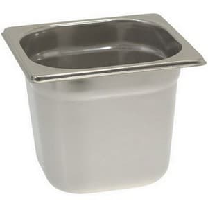  BAC INOX GN 1/9 176x108xH100 mm PIECE D'CONTENEUR GASTRONORME CNS 18/10 TAILLE GN 1/6 176x162xH150 mm PIECE D'ORIGINE