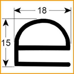 Joint de porte de frigo par tronçons de 7 m profil 9159 à visser sans bande magnétique PIECE D'ORIGINE