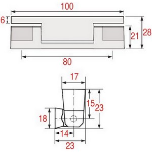 Charnière RAHRBAH 2166010-4500-020397-4500-020400-4500-020433 de porte de frigo chromée  PIECE D'ORIGINE