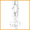 Charnière Universel  G300 de porte de frigo hauteur 100 mm largeur 23 mm PIECE D'ORIGINE