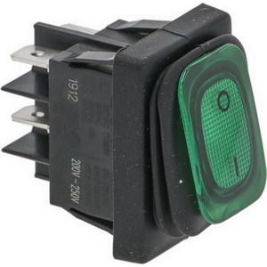 Interrupteur à bascule dimensions de montage 30x22mm vert 2NO 230V 16A PIÈCE D'ORIGINE