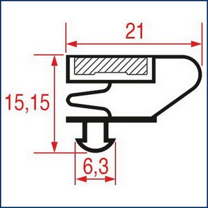 Joint  encastrer  ISA - TASSELLI 1565x689 mm PIECE D'ORIGINE