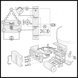 Schémas de branchement du compresseur Embraco Aspera SM09 série T