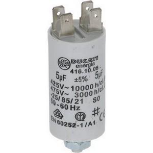 Condensateur de dmarrage Ducati 41610.0864  41610.0864+... 5 F 450 V avec cosses PIECE D'ORIGINE 