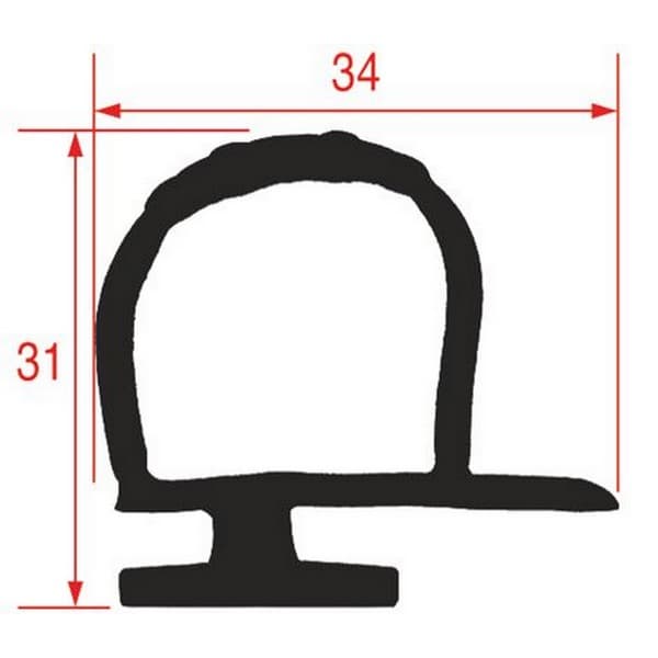 Joint pour cellule MTH 480TN-480LWT-450GV  450BIN.INT-603LWT-740LWT par tronçon de 6 m PIECE D'ORIGINE