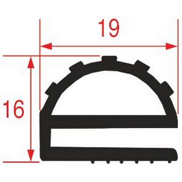 Joint porte de cellule Universel profil 9159 longueur 7 m  PIECE D'ORIGINE