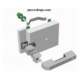 Poussoir intérieur RAHRBACH JUMBO 6004 6000-020532 pour porte de chambre froide de 76-92 mm