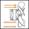 Hélice en plastique Ø 100 mm soufflante