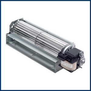 Ventilateur tangentiel TECO 601798 pour poêle et incert turbine Ø 60 mm L 240 mm 262 m³/h -30°+100°C PIECE D'ORIGINE  