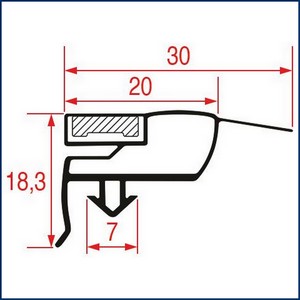 JOINT A ENCASTRER 1700x612 mm 