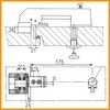 Fermeture de porte de chambre froide RAHRBACH JUMBO 6000-020894 0894+0699 2105021 chromé avec serrure