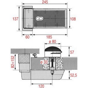 Fermeture FERMOD 70921XX120  921 de chambre froide  PIECES D'ORIGINE 