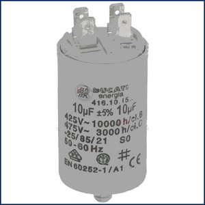 Condensateur de démarrage CIMBALI 531-492-900   10 µF 450 V avec cosses PIECE D'ORIGINE