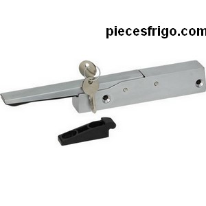 Fermeture FERMOD 005712114  571.21 pour porte de frigo  entraxe 110 mm poignée chromé avec gâche PIECE D'ORIGINE