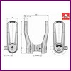 Fermeture   GEV 	690326 de porte 100 mm à droite PIECE D'ORIGINE