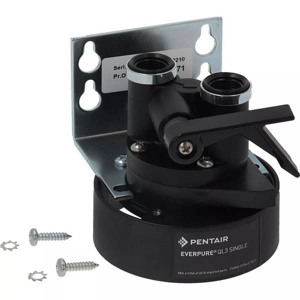 Tête de filtre EVERPURE QL3 3/8" avec clapet arrêt vertical