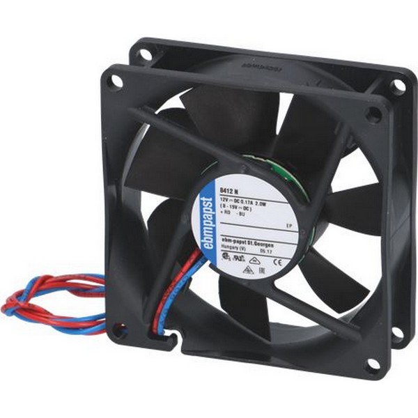 Ventilateur axial ebmpapst 8412N  929.2506.125  929.2506.12512V 80X80X25 mm 12 V DC PIECE D'ORIGINE