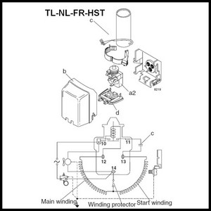 Schémas de branchement du compresseur Danfoss SECOP série TL-NL-FR-HST