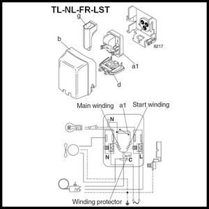 Schémas de branchement du compresseur Danfoss SECOP série TL-NL-FR-LST